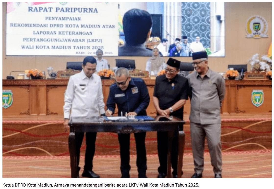 DPRD Kota Madiun Evaluasi LKPJ 2025, Sejumlah OPD Belum Capai Target