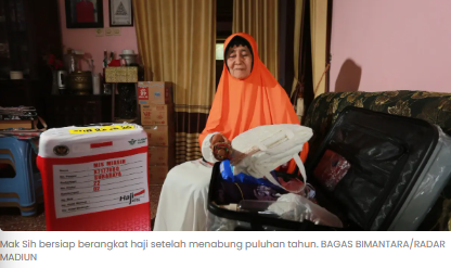 Kisah Mak Sih, Jemaah Haji Tertua Madiun yang Menabung sejak 1960 dari Jualan Cendol