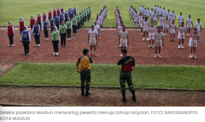 Dari 300 Pendaftar, Empat Pelajar Wakili Kota Madiun ke Seleksi Paskibraka Jatim