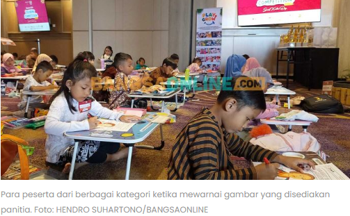 Peringati Hari Kartini, Hotel Mercure Madiun Gelar Lomba Mewarnai
