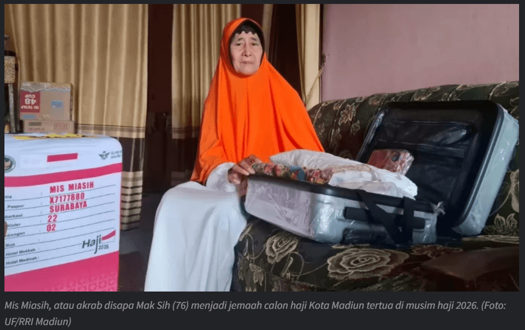 Menabung Sejak Remaja, Mak Sih Berangkat Haji di Usia 76 Tahun