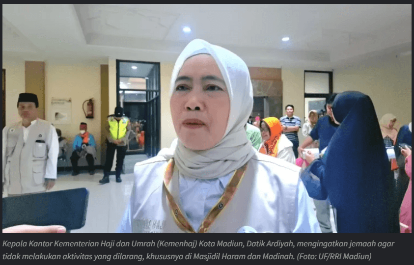 Jemaah Haji Kota Madiun Diimbau Patuhi Aturan di Tanah Suci