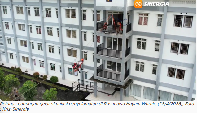 Evakuasi Dramatis di Rusunawa Madiun Penyelamatan Korban dari Gedung Tinggi