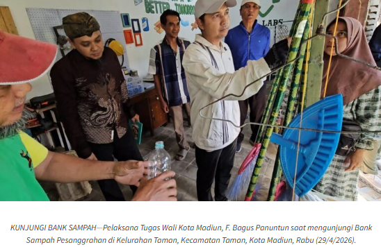 Atasi Persoalan Sampah, Plt Wali Kota Madiun Minta Optimalisasi Bank Sampah Mulai Dari RT