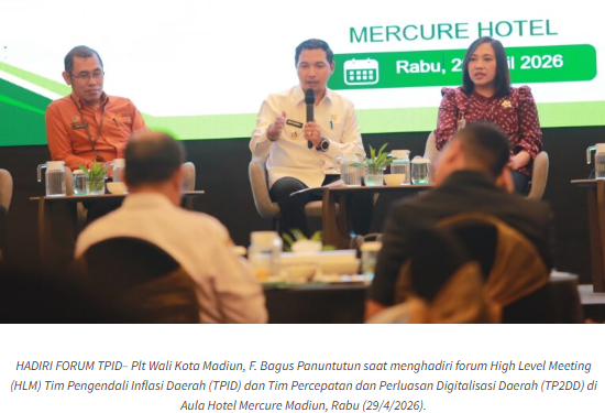 Kendalikan Inflasi Daerah, Plt Wali Kota Madiun Minta Seluruh OPD Tindaklanjuti Hasil Forum TPID 2026