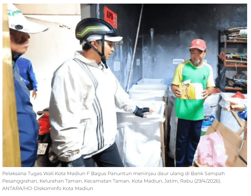 Pemkot Madiun optimalkan bank sampah untuk tangani sampah rumah tangga