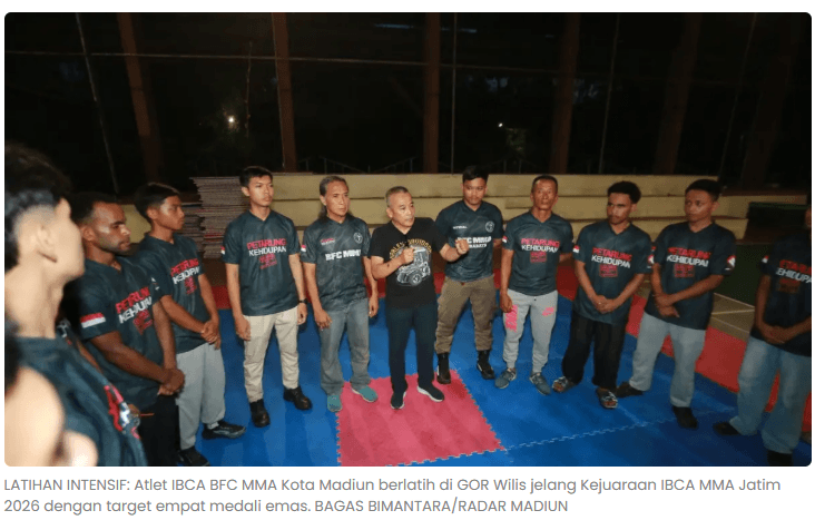16 Atlet MMA Kota Madiun Bidik 4 Emas di Kejuaraan Jatim 2026