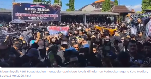 Ribuan Warga PSHT Gelar Apel Siaga Jelang Suro, Tuntut PB IPSI Tinjau Ulang Keabsahan