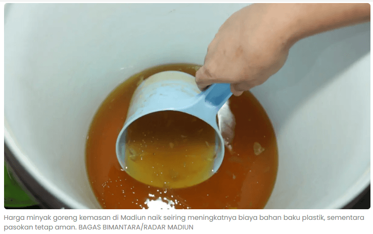 Harga Minyak Goreng di Madiun Naik, Dipicu Kenaikan Biaya Plastik
