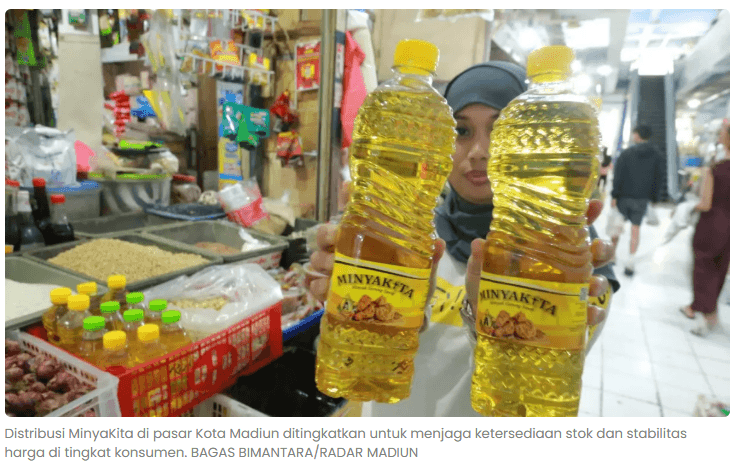 370 Ribu Liter MinyaKita Digelontor di Madiun, Harga Dijaga