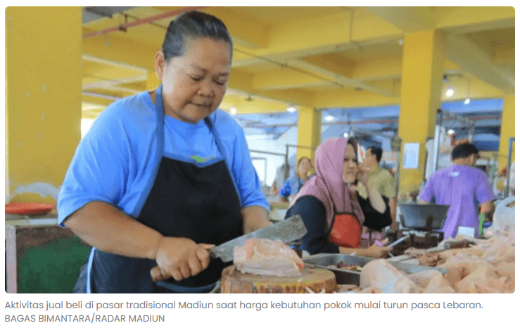 Harga Pangan Turun, Kota Madiun Alami Deflasi 0,02 Persen