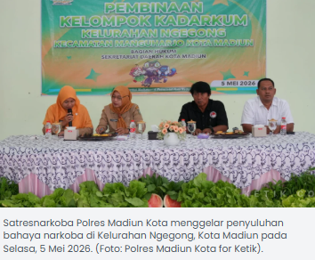 Cegah Penyalahgunaan Narkoba, Satresnarkoba Polres Madiun Kota Gelar Penyuluhan