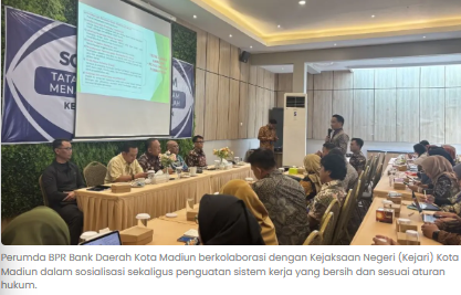 Tekan Risiko Hukum, BPR Kota Madiun Gandeng Kejari untuk Optimalkan Tata Kelola Kredit