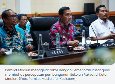 Gelar Rakor dengan Pemerintah Pusat, Pemkot Madiun Bahas Percepatan Pembangunan Sekolah Rakyat