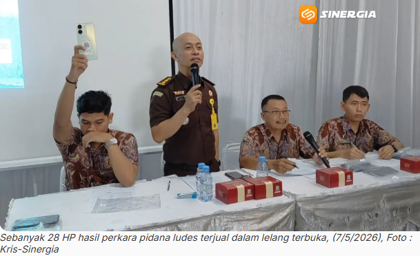 Lelang 28 HP Rampasan Negara di Kejari Kota Madiun Laris Terjual, Hasil Capai Rp24 Juta