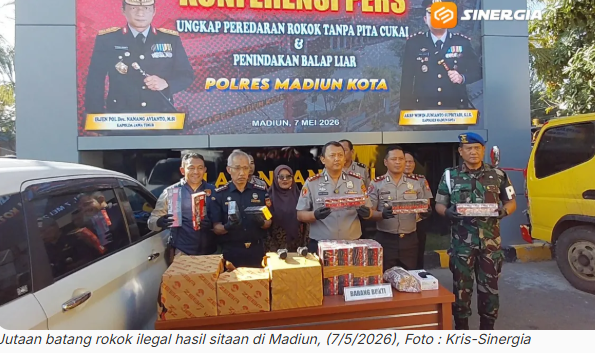 Truk Muatan Rokok Ilegal Dibongkar di Tol Madiun, 3,1 Juta Batang Rokok Diamankan