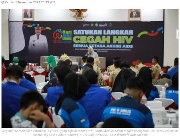 Dinkes Madiun temukan 117 kasus baru HIV/AIDS selama 2022