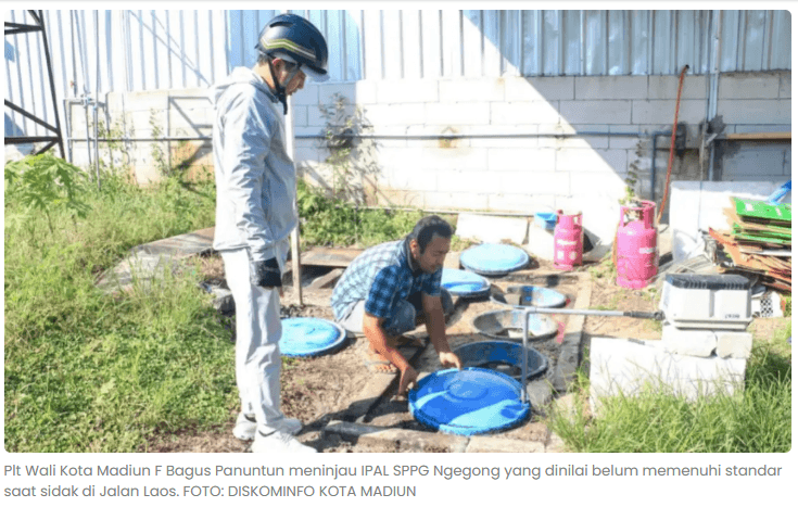 IPAL SPPG Ngegong Belum Standar, Pemkot Madiun Ancam Lapor BGN