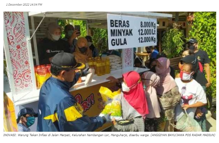 Disparitas Harga Komoditas di Kota Madiun Masuk Lima Terendah se-Indonesia