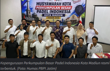 PBPI Kota Madiun Resmi Terbentuk, Awali Pengembangan Olahraga Padel