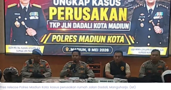 Polisi Amankan 9 Terduga Pelaku Perusakan Rumah Warga di Madiun