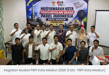 PBPI Kota Madiun Siapkan Padel Masuk Sekolah, Siap Cetak Atlet Muda Porprov 2027