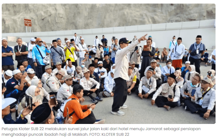 CJH Kota Madiun Mulai Persiapan Armuzna, Jalur ke Jamarat Disurvei