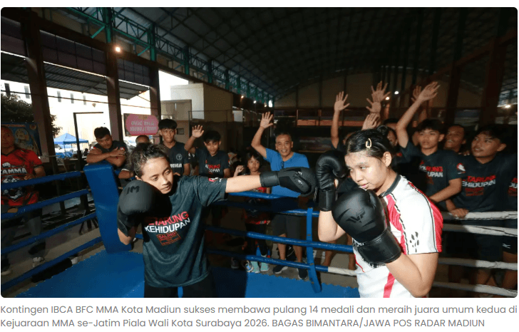 Hanya Bawa 16 Atlet, IBC BFC MMA Kota Madiun Sabet 14 Medali di Kejurprov Jatim