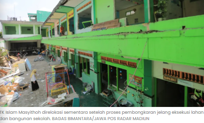 TK Islam Masyithoh Madiun Diambang Eksekusi, Terpaksa Boyongan Sementara