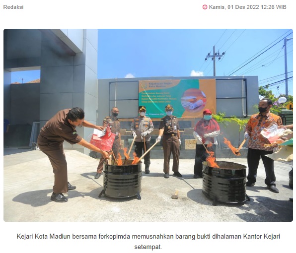 Cegah Maraknya Peredaran Narkotika, Ini Upaya Kejari Kota Madiun