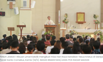 Misa Kenaikan Yesus Kristus di Madiun, Umat Diajak Perkuat Kerukunan