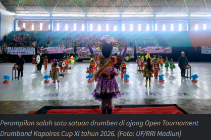 Polres Madiun Kota Selenggarakan Turnamen Drumben Kapolres Cup XI 2026