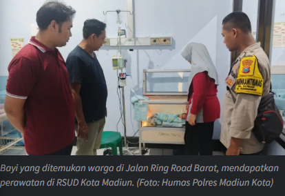 Bayi Terbungkus Kresek Ditemukan di Ring Road Barat Kota Madiun