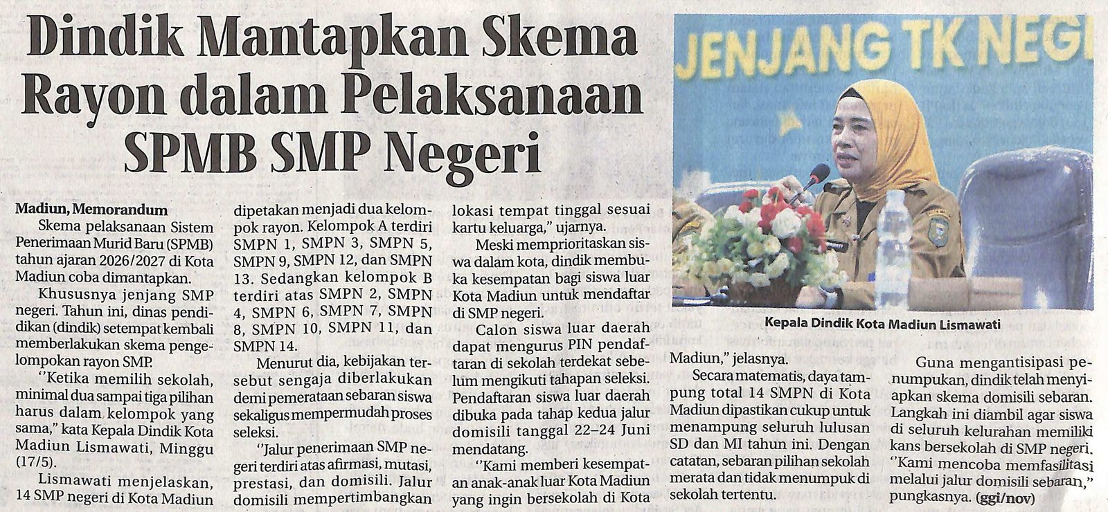 Dindik Mantapkan Skema Rayon dalam Pelaksanaan SPMB SMP Negeri