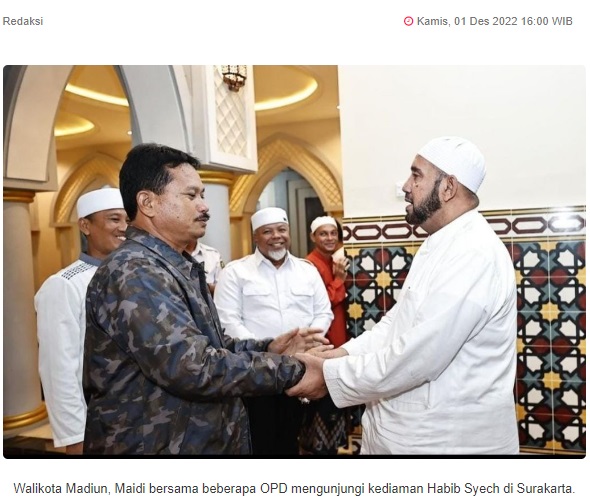 Pak Maidi Bakal Undang Habib Syech ke Madiun
