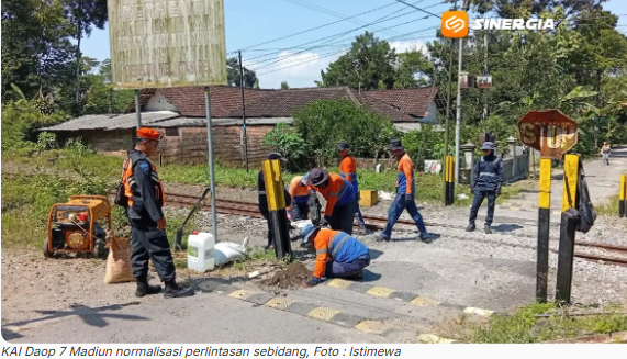 25 Perlintasan Sebidang di Daop 7 Madiun Belum Terjaga, KAI Lakukan Normalisasi Jalur Bertahap