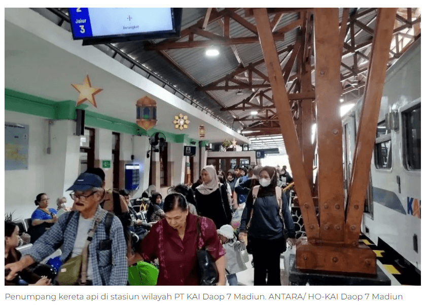 KAI Daop 7 sebut mobilitas gunakan KA saat libur panjang cukup tinggi