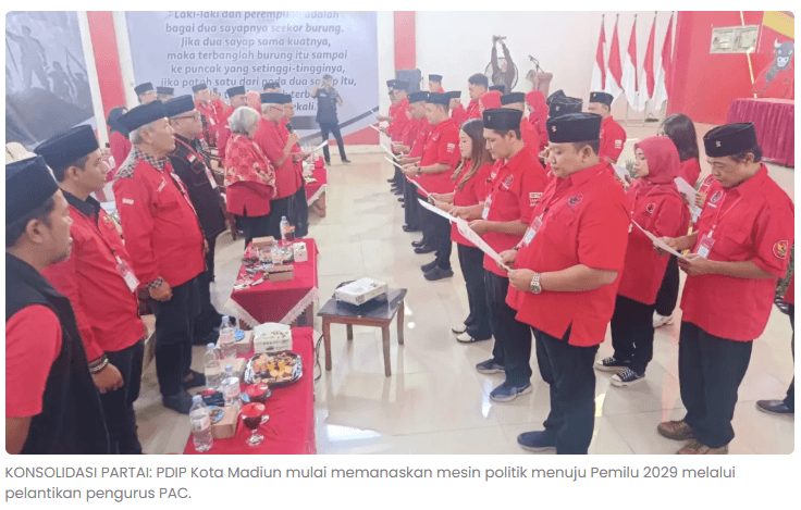 PDIP Kota Madiun Panasi Mesin Politik 2029, Target Rebut 13 Ribu Suara yang Hilang