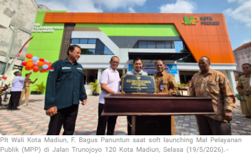 Soft Launching MPP Kota Madiun, Plt Wali Kota Bagus Panuntun Tegaskan Tak Ada Calo Perizinan