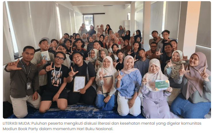 Cara Anak Muda Madiun Rayakan Hari Buku Nasional, Buku Jadi Media Self Healing
