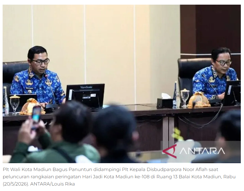 Pemkot Madiun suguhkan 29 agenda rangkaian Hari Jadi ke-108
