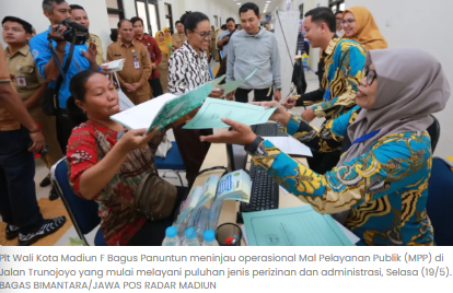 Pemkot Madiun Resmikan MPP, Kini Urus Izin Tak Perlu Keliling Kantor
