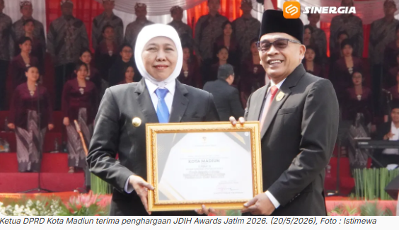 DPRD Kota Madiun Sabet Penghargaan JDIH Award Jatim 2026, Ketua DPRD Armaya : Tahun Depan Target 3 Besar