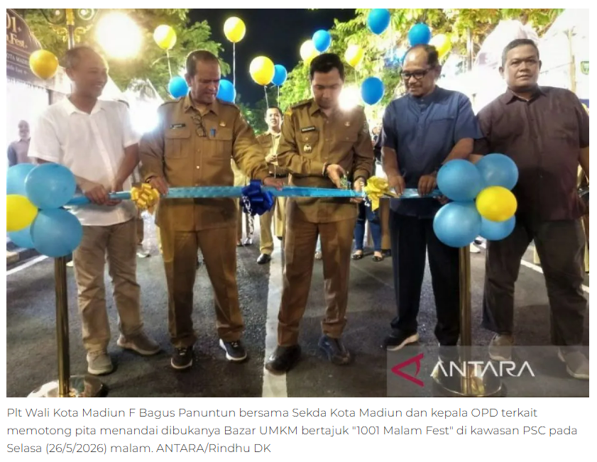 Bazar 1001 Malam Fest Madiun manjakan wisatawan saat libur Idul Adha