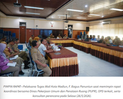 Plt Wali Kota Madiun Target Selesaikan Proyek Penataan Kawasan Strategis