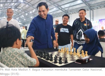 Turnamen Catur Nasional Meriahkan Hari Jadi Ke-108 Kota Madiun