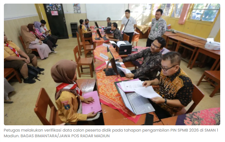 Verifikasi PIN SPMB di Madiun Dipantau, Cabdindik Batasi 100 Pendaftar per Sekolah