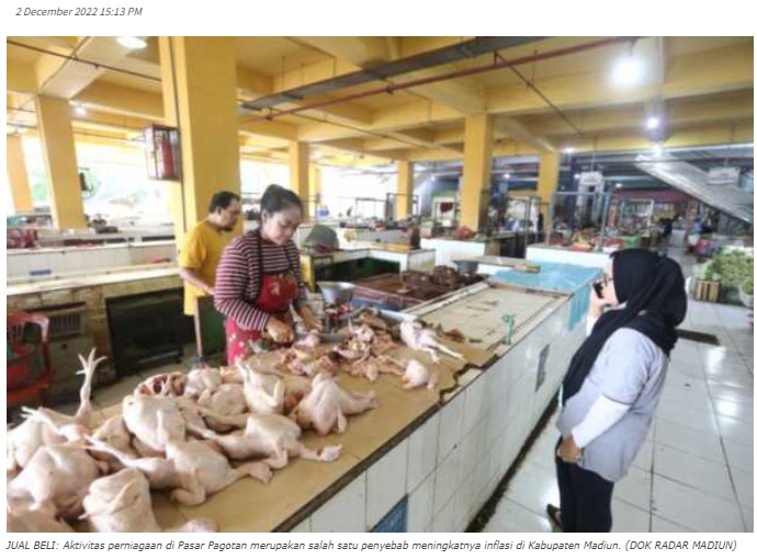 Selama November, Inflasi Kota Madiun di Bawah Jatim
