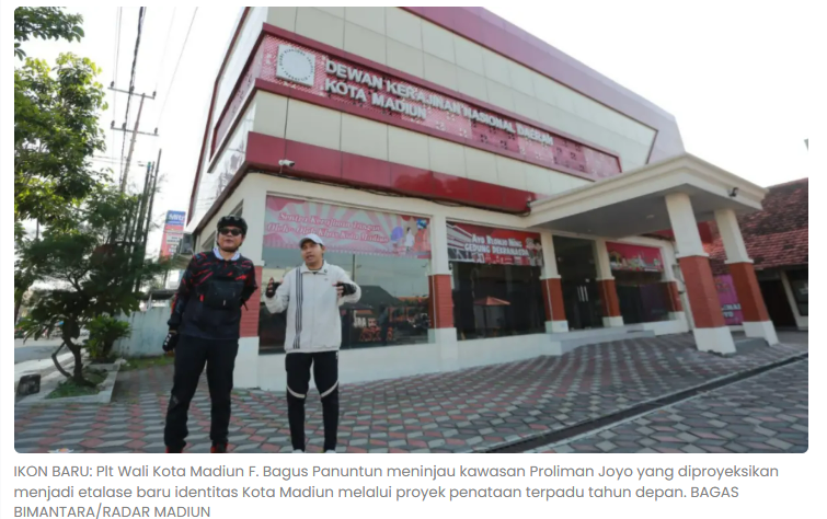Proliman Joyo Disulap Jadi Etalase Kota Madiun, Angkat Identitas Kota Pendekar