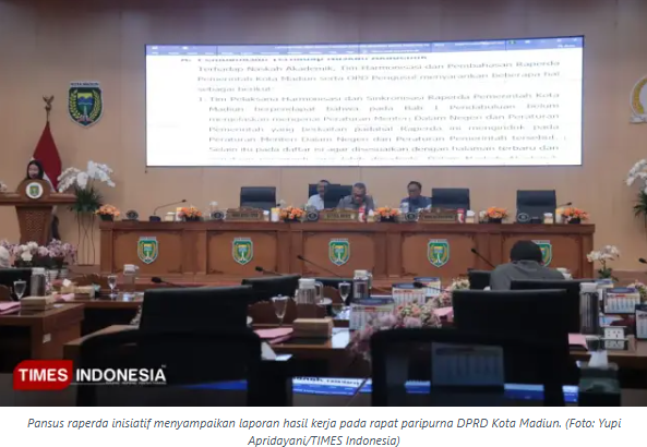 Tiga Raperda Inisiatif Rampung Dibahas, Pansus DPRD Kota Madiun Laporkan Hasil Kerja